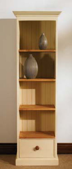 Unbranded Mottisfont Painted Slim Jim Bookcase (Blue, Oak,