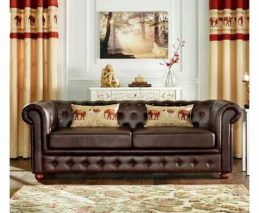 These two classic pieces of upholstery offered in soft brown faux leather with subtle antiqued effect, will bring a touch of style to any home, but without breaking the bank! These are two delightful pieces which will never go out of fashion. Please 