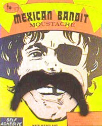 Moustache - Mexican bandit- black