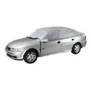 This grey car top cover is made from nylon and is easy to fit. The cover is water resistant and help