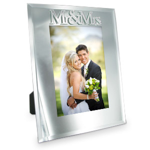 Unbranded Mr and Mrs Mirror 5 x 7 Photo Frame
