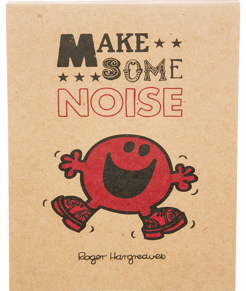 This Mr Noisy notepad is definitely worth shouting about! With a punchy Make Some Noise slogan in a cool, vintage style letterpress font, this will appeal to kids and adults alike!