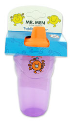 Mr Tickle Non-Spill Toddler Beaker & Lid (Purple)