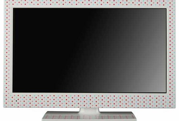 Introduce a little colour to your room and customise your TV with this fun polka dot. which is incredibly easy to fit surround and stand. Please note. this is only compatible with the Bush 22 Inch Full HD 1080p Customisable LED TV/DVD Combi 1412570. 