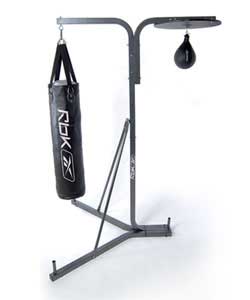 A training centre combining punch bag station and speed ball platform.Speedball included.Can also