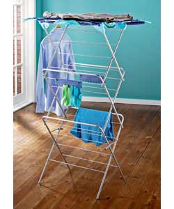 3 tiers.Powder coated mild steel tubing and steel wire.PE plastic moulded components.Laundry basket 