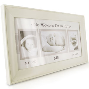 Unbranded Mum Dad and Me Triple Photo Frame