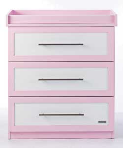 Unbranded Murano Pink Chest of Drawers