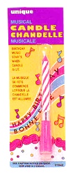 Musical candle - Pink