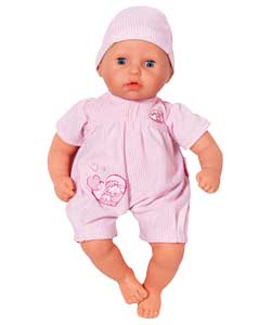 36cm function doll.Makes kissing, babbling and baby sounds.babbling and kissing sounds activated by 