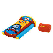 This Thomas The Tank Engine junior air bed has a built-in pump and travel bag. The single bed is ide