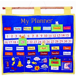 Plan in advance - ...with this lovely wall hanging measuring 60x48cm. Each pocket can hold one of