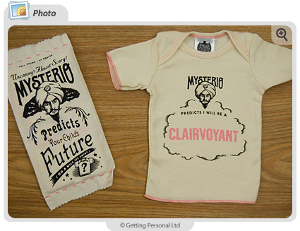 Mysterio Predicts T-Shirt - For Baby Girls  A fantastic gift for New Babies, Mysterio predicts your 