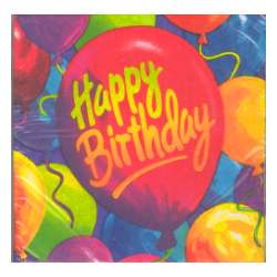 Party Supplies - Napkins - Painted Balloons