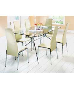 Naples Table and 4 Emma Chairs