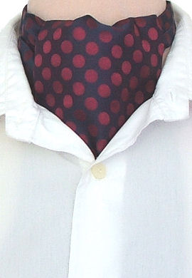 Unbranded Navy Polka Casual Cravat