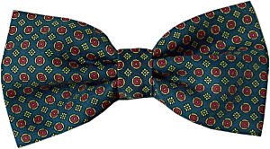 Unbranded Navy Red Circles Bow Tie