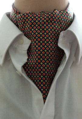 Unbranded Navy Red Circles Casual Cravat