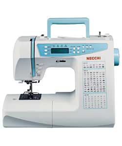 126 automatic stitches. 4 manual stitches, free machine embroidery, monogramming, darning, quilting.