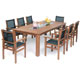 Unbranded Nepal 2.4m Table and 8 Chairs Set