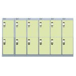 LINK SECURE NESTED LOCKERS - COFFEE & CREAM -