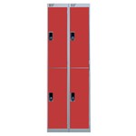 LINK SECURE NESTED  LOCKERS - RED - The economic way to buy your lockers!