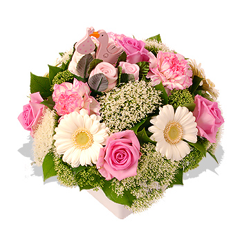 Unbranded New Baby Pink Cube Arrangement - flowers