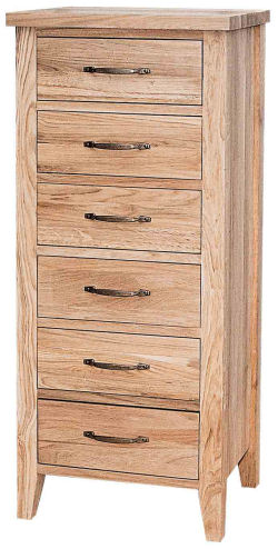 Unbranded New Court Oak 6 Drawer Wellington Chest of Drawers