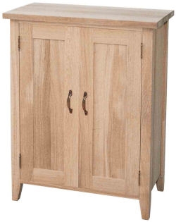 Unbranded New Court Solid 2 Door Oak Cupboard
