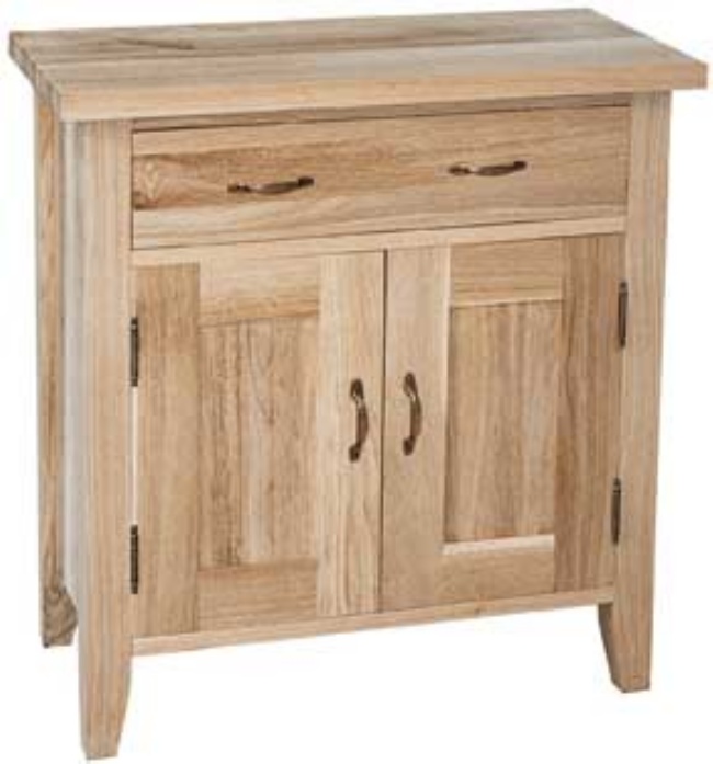 Unbranded New Court Solid Oak Hall Cupboard 2 Doors 1 Drawer