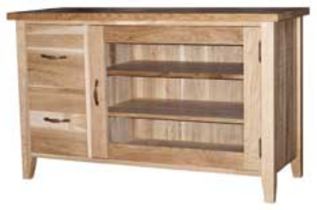 Unbranded New Court Solid Oak TV/DVD Cupboard 2 Drawers