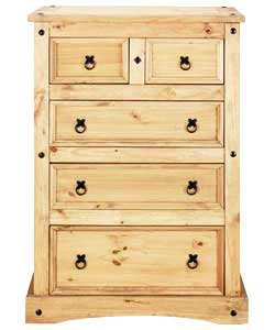 New Mexico 3 Wide 2 Narrow Drawer Chest