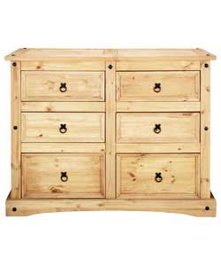 New Mexico 3 Wide 3 Narrow Drawer Chest