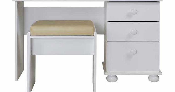 Unbranded New Stirling Dressing Table and Stool - White