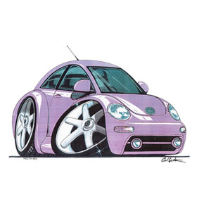 New VW Beetle - Lilac Kids T-shirt