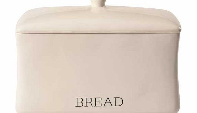 Unbranded New York Ceramic Bread Crock - Cream