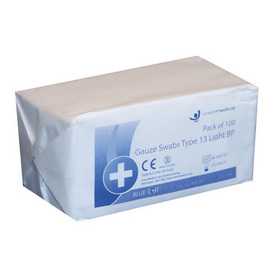 Unbranded Non-Sterile Gauze Swabs Type 13  8 Ply  10cm x
