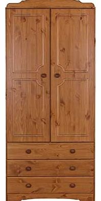Crafted from solid pine. the Nordic collection is made up of beautiful furniture pieces so you can create a bedroom that you will love. With attractive skirting and pelmet detailing. this elegant pine wardrobe will keep your clothes pristine and orga