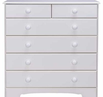 Unbranded Nordic 4 2 Drawer Chest - White