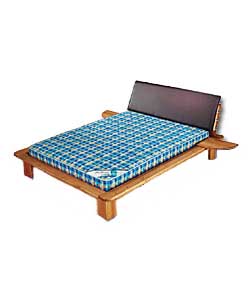 Nordic Pine Double Bed/Leather Effect HB/Pillow Top Matt