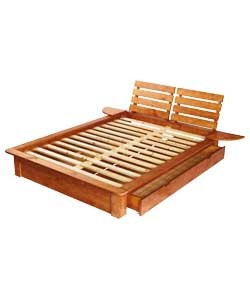 Unbranded Nordic Pine Kingsize Bed Frame - 2 Drawers