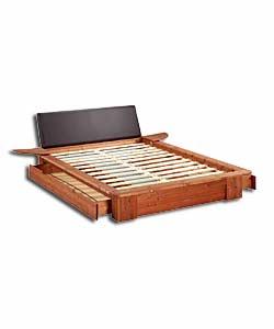 Unbranded Nordic Pine Super King Size Bed - Frame Only - 2 Drawers