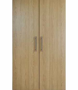 Part of our Normandy range. this wardrobe allows you to store your clothes in style. It is a practical and neat design featuring sleek metal handles and offering ample storage. Finished in oak effect. this offers deeper storage space and internal lin