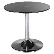 Unbranded Novara Side Table, Black Glass