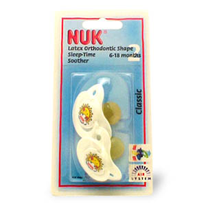 Nuk Latex Sleep-Time Soother Classic Size 2 - 6-18 months - size: Twin