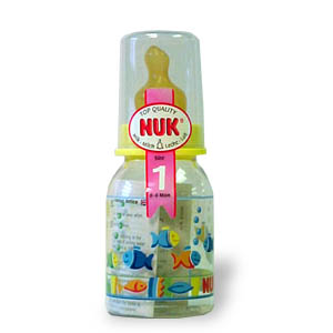 High quality NUK feeding bottle with orthodontic l