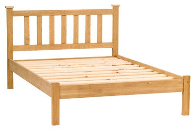 SOLID OAK 5FT KING SIZE BED IN A WAX FINISH