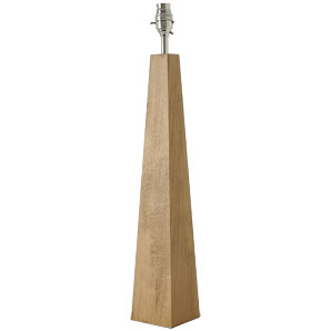 Obelisk Lamp Base- Light Oak