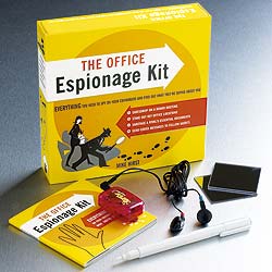 Everything you need to be a first class spy! Includes a 32-page booklet, a secret listening device,