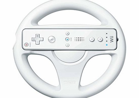 Official Nintendo Wii Wheel for use with Mario Kart Wii and other driving games.